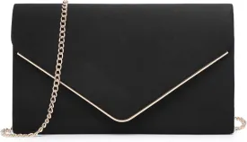 Dasein Women Faux Suede Evening Clutch Bags Formal Party Clutches Wedding Purses Cocktail Prom Clutches