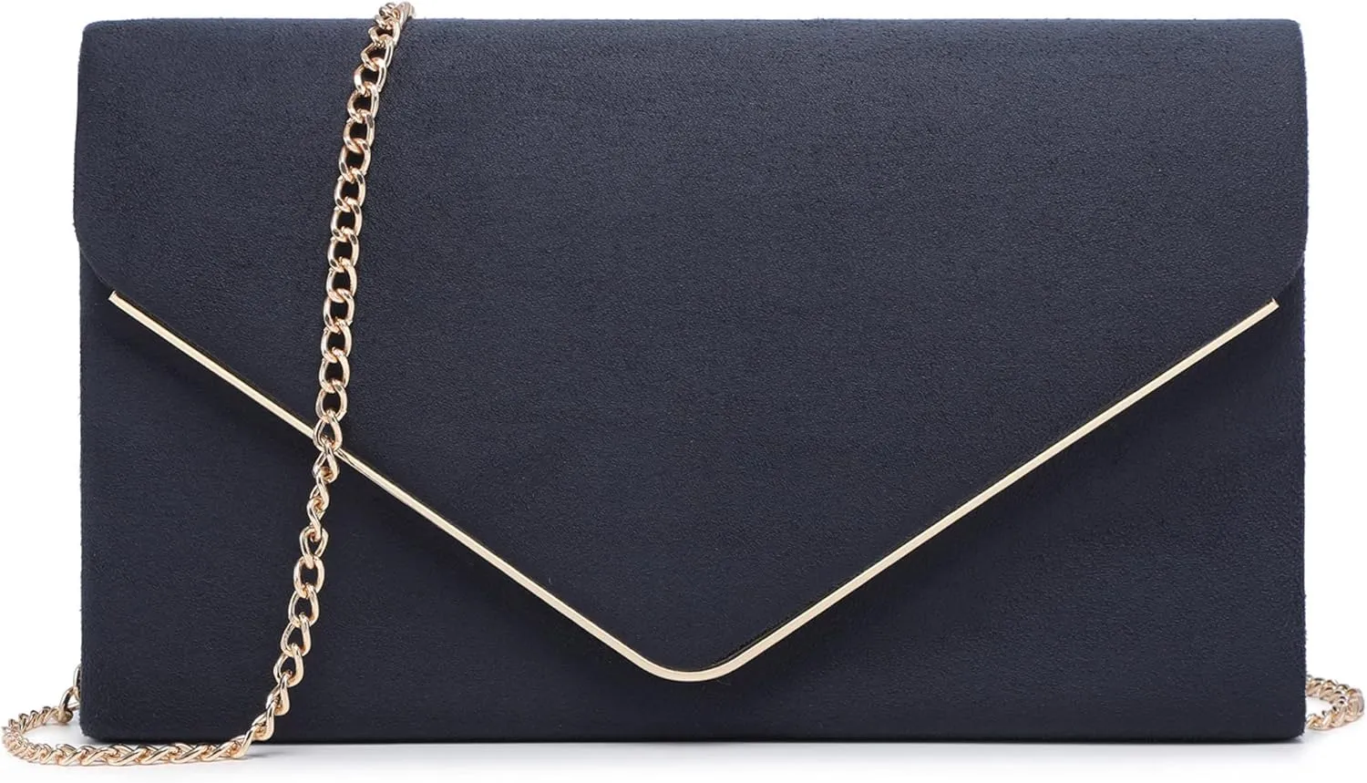 Dasein Women Faux Suede Evening Clutch Bags Formal Party Clutches Wedding Purses Cocktail Prom Clutches