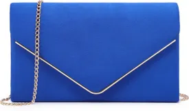 Dasein Women Faux Suede Evening Clutch Bags Formal Party Clutches Wedding Purses Cocktail Prom Clutches