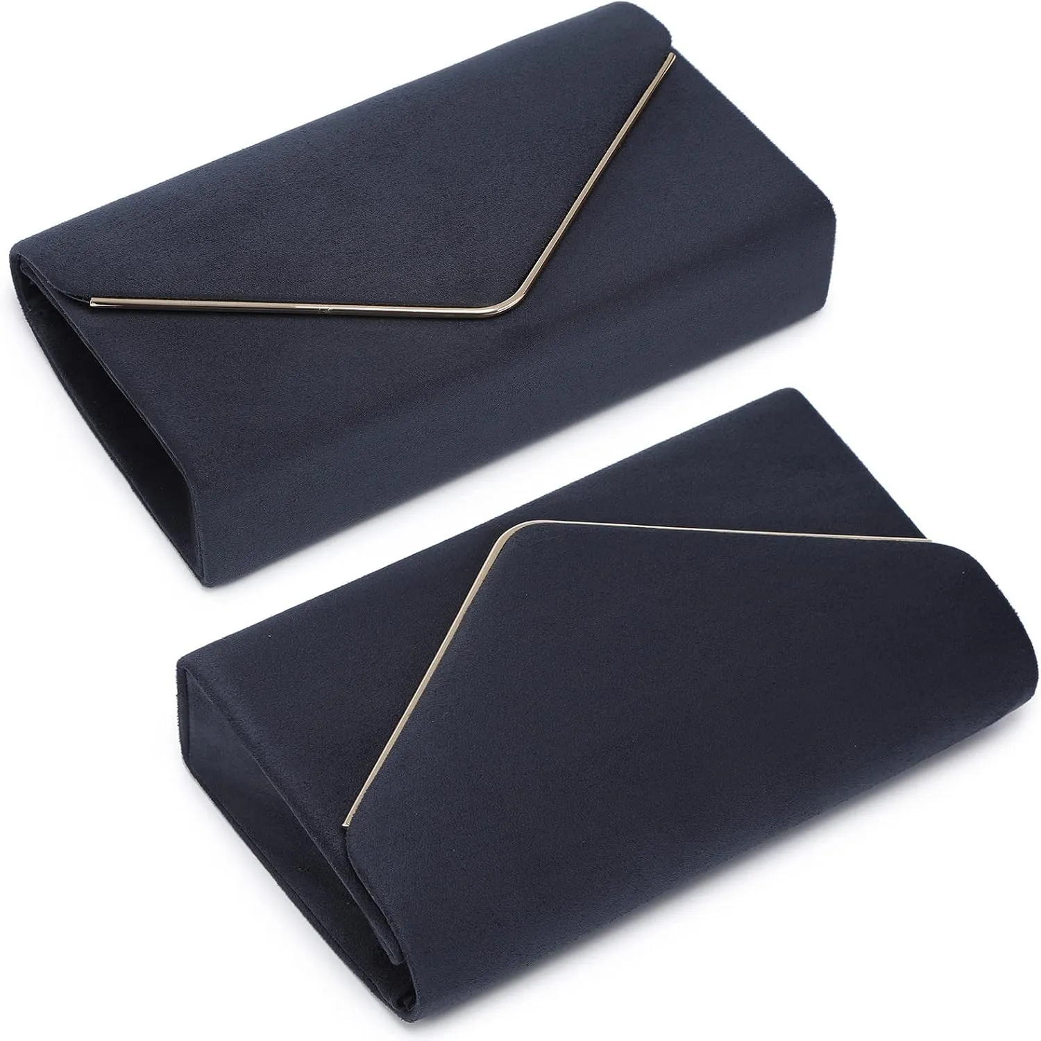 Dasein Women Faux Suede Evening Clutch Bags Formal Party Clutches Wedding Purses Cocktail Prom Clutches