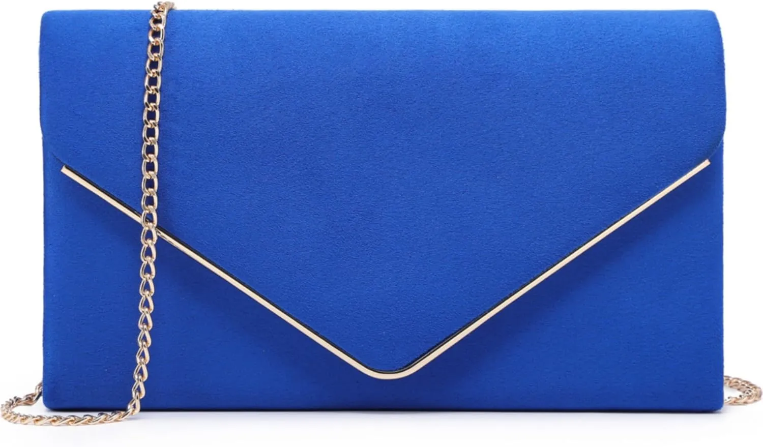 Dasein Women Faux Suede Evening Clutch Bags Formal Party Clutches Wedding Purses Cocktail Prom Clutches
