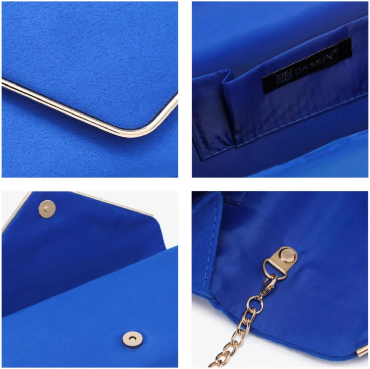 Dasein Women Faux Suede Evening Clutch Bags Formal Party Clutches Wedding Purses Cocktail Prom Clutches
