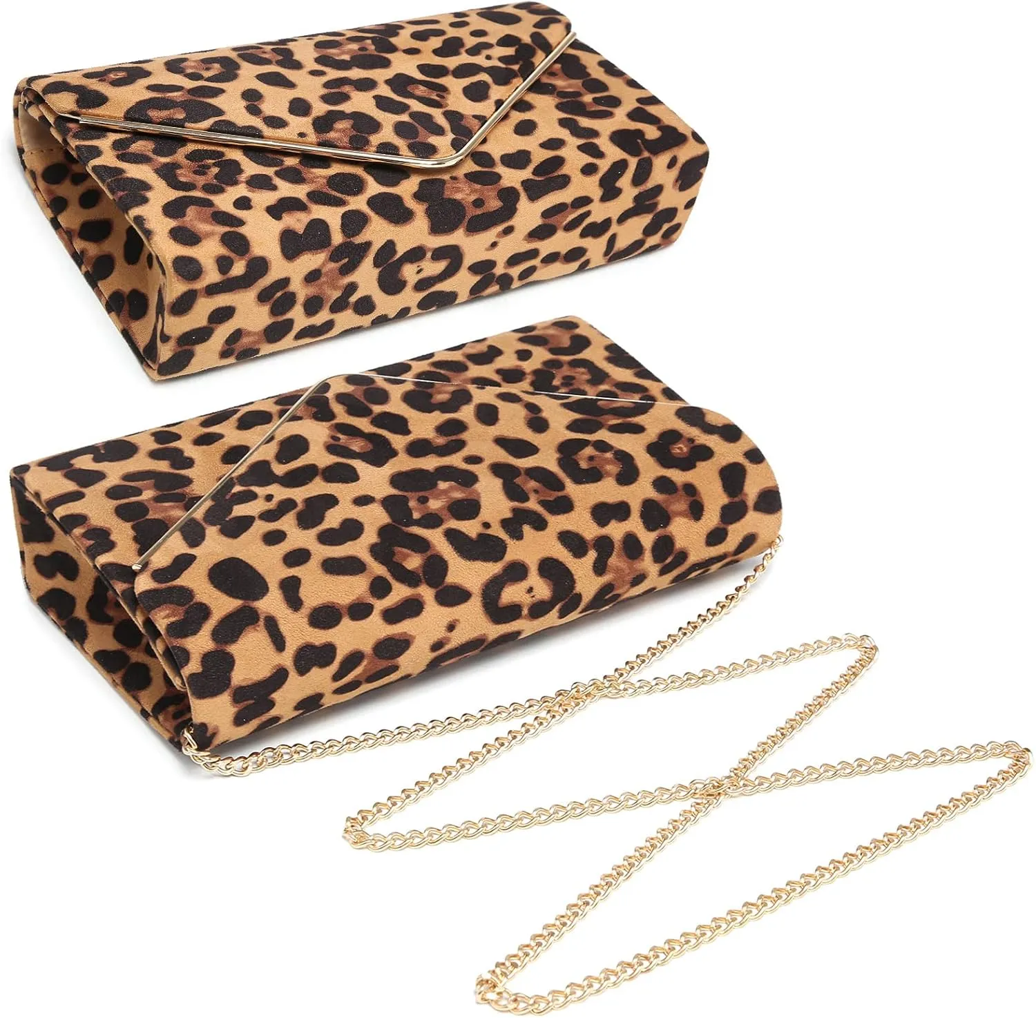 Dasein Women Faux Suede Evening Clutch Bags Formal Party Clutches Wedding Purses Cocktail Prom Clutches