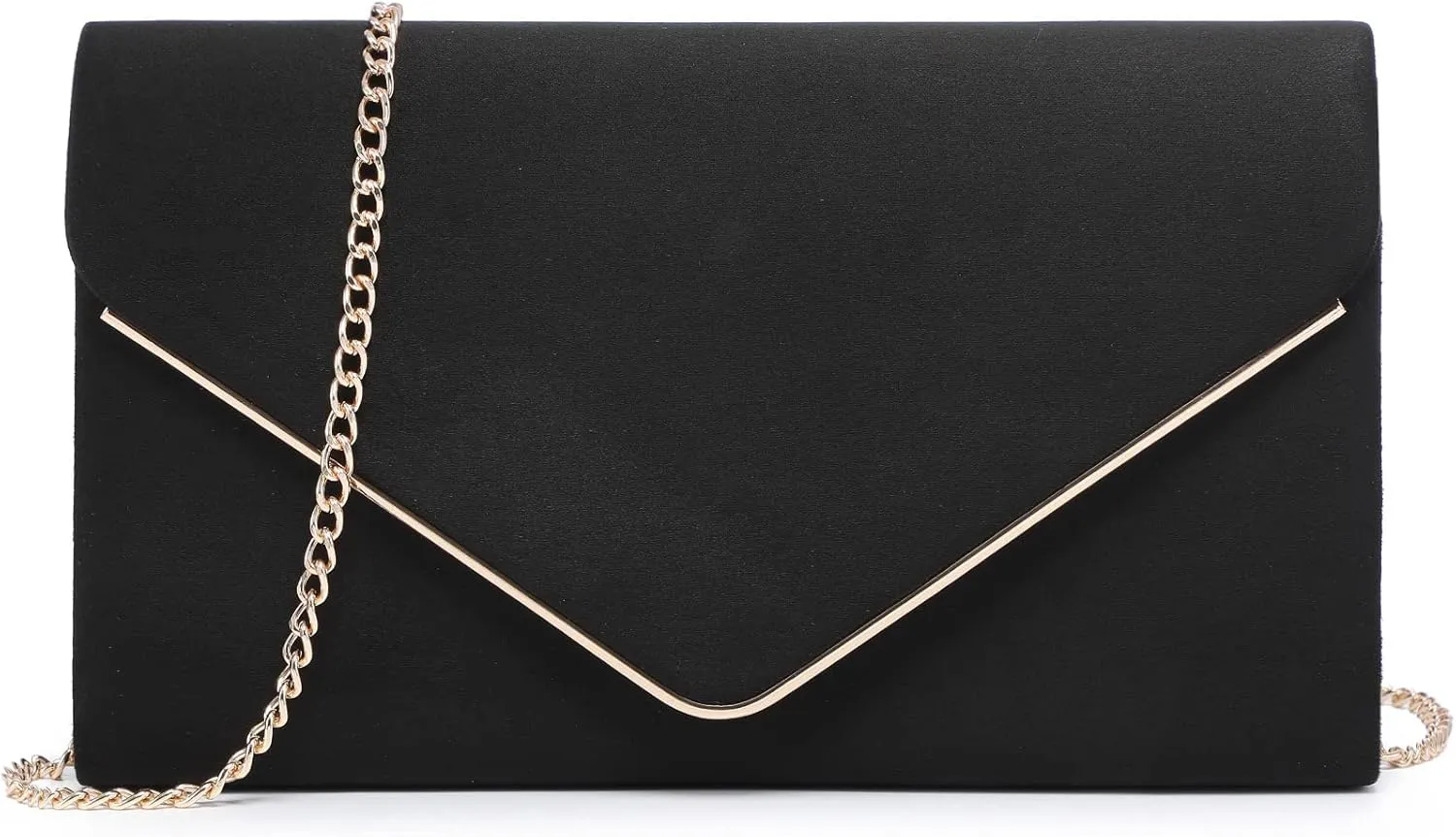 Dasein Women Faux Suede Evening Clutch Bags Formal Party Clutches Wedding Purses Cocktail Prom Clutches