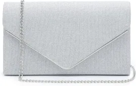 Dasein Women Glistening Clutches Handbags Evening Bags Wedding Purses Cocktail Prom Party Clutches