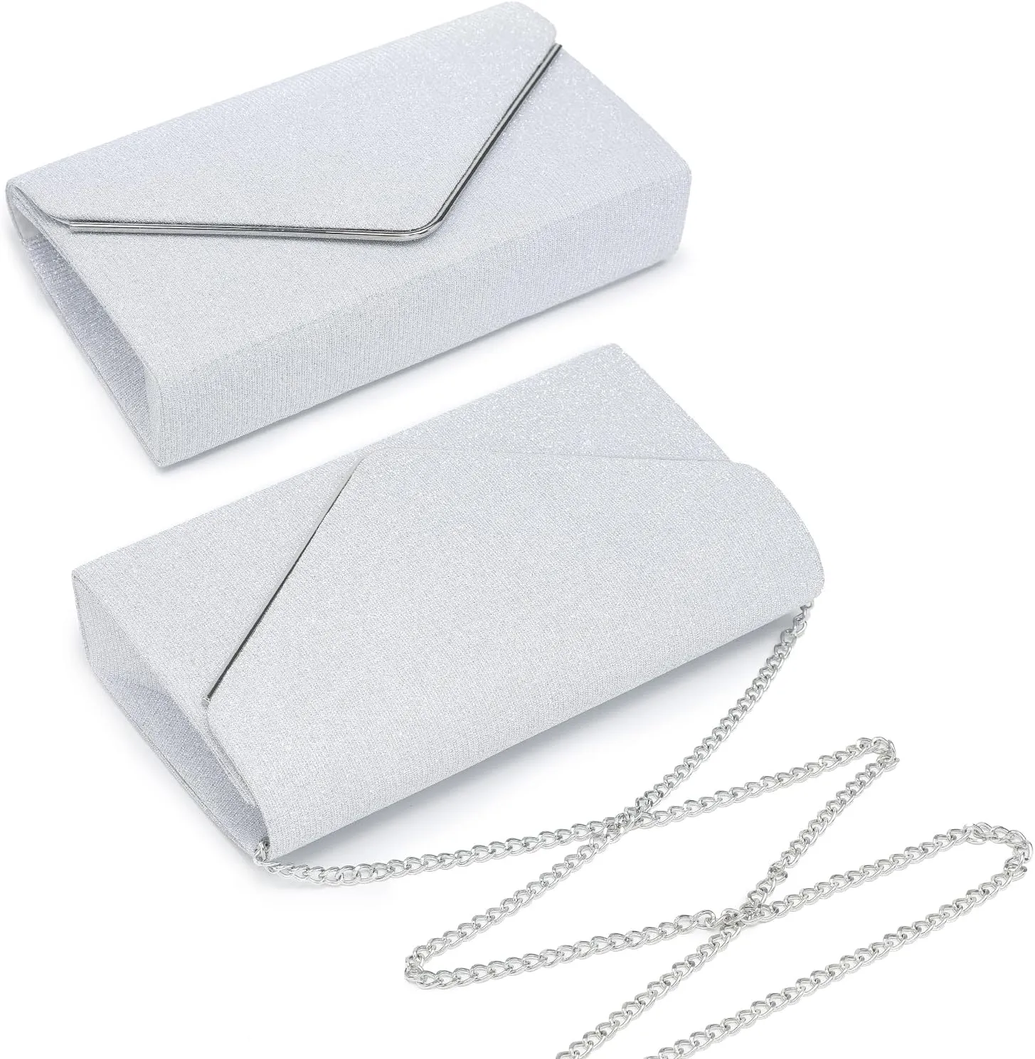 Dasein Women Glistening Clutches Handbags Evening Bags Wedding Purses Cocktail Prom Party Clutches