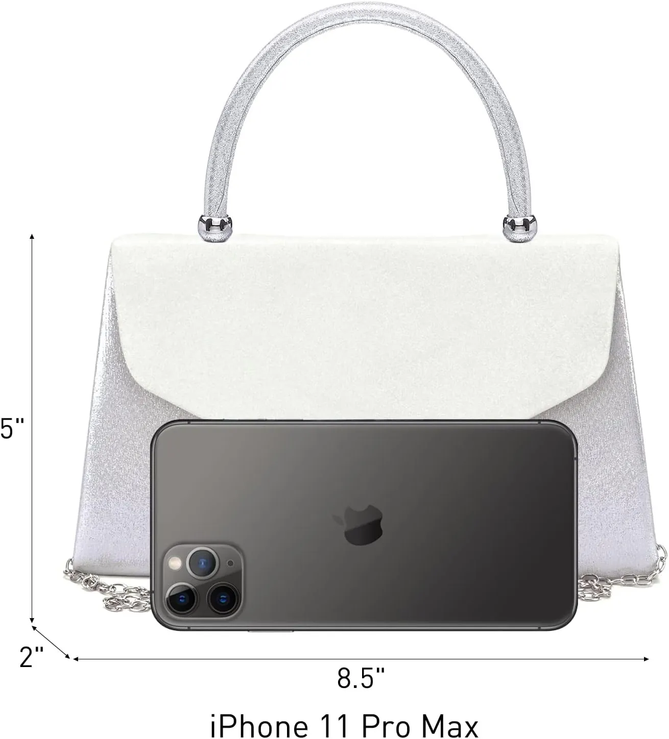 Dasein Women's Evening Bag Party Clutches Wedding Purses Cocktail Prom Handbags with Frosted Glittering