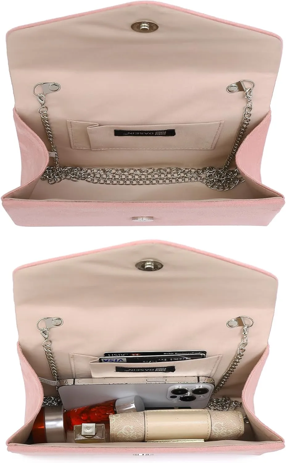 Dasein Women's Evening Bag Party Clutches Wedding Purses Cocktail Prom Handbags with Frosted Glittering