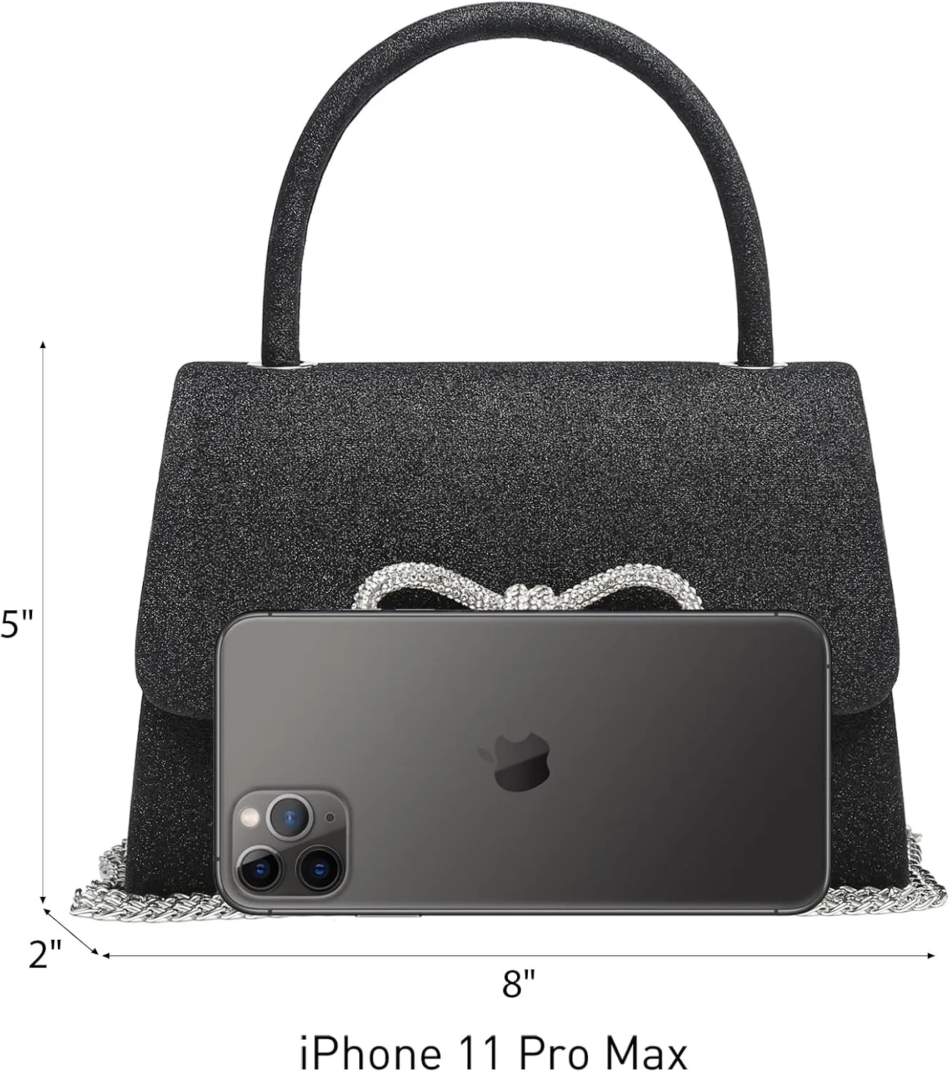 Dasein Women's Evening Bag Party Clutches Wedding Purses Cocktail Prom Handbags with Frosted Glittering
