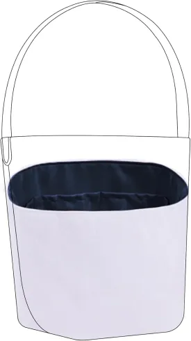 DGAZ Lightweight Purse Organizer Insert for The Row Tote Bag,silk and DupontPaper handbag inner for Luxury Bags(Blue nuit,M)