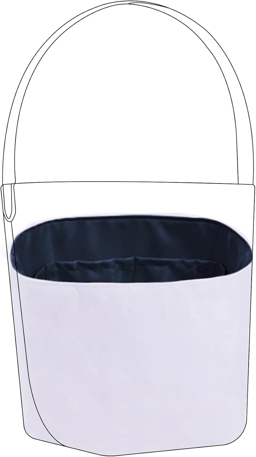 DGAZ Lightweight Purse Organizer Insert for The Row Tote Bag,silk and DupontPaper handbag inner for Luxury Bags(Blue nuit,M)