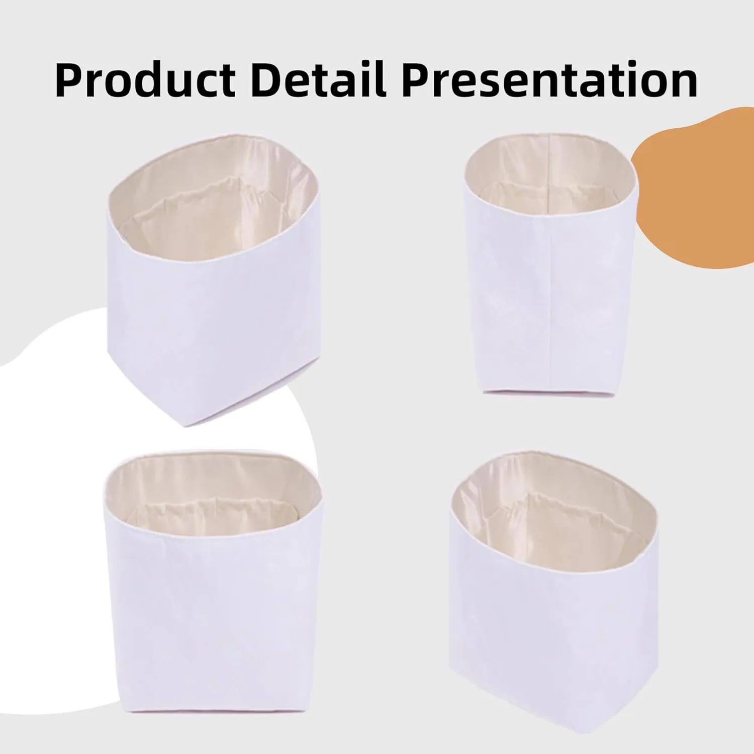 DGAZ Lightweight Purse Organizer Insert for The Row Tote Bag,silk and DupontPaper handbag inner for Luxury Bags(Craie,M)