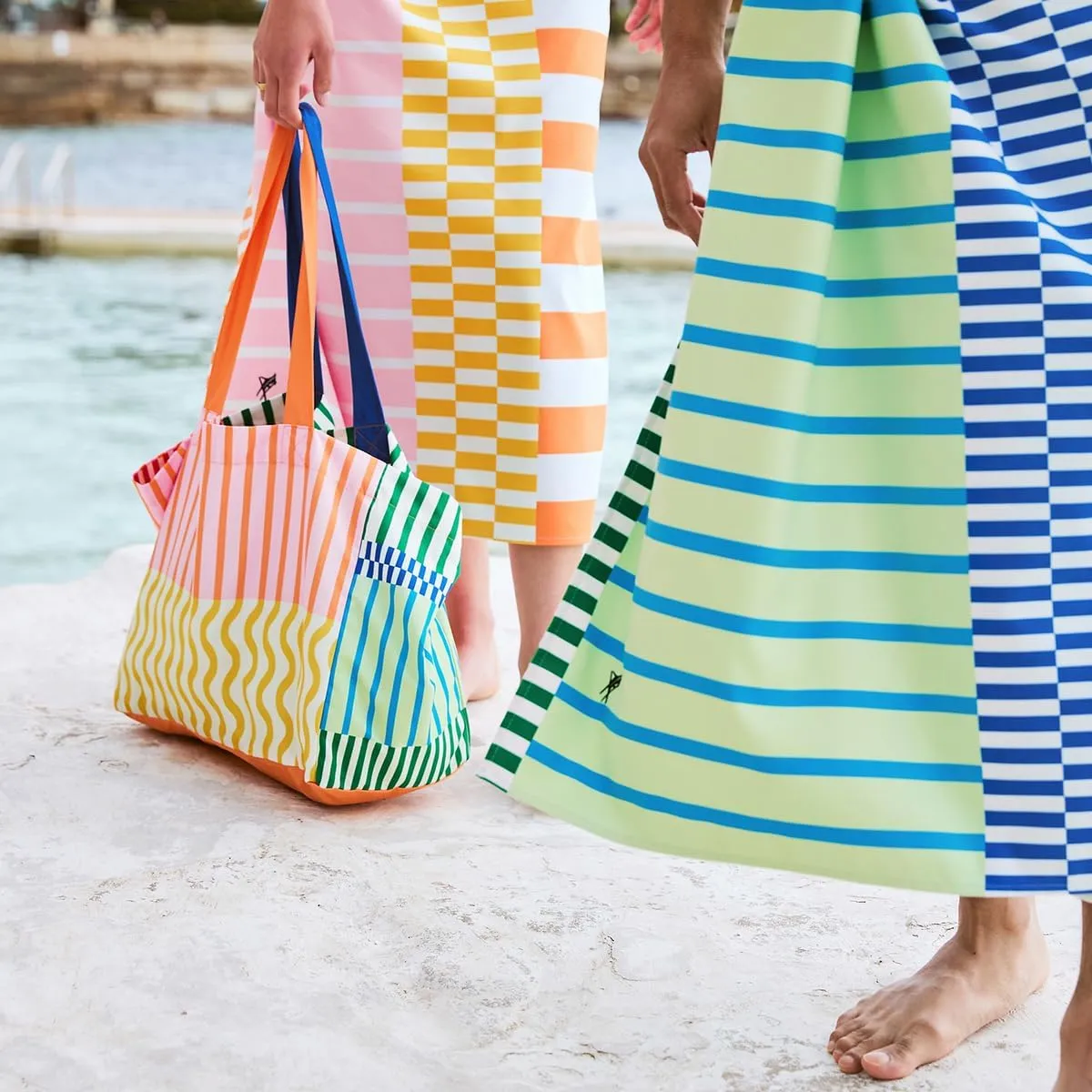 Dock & Bay Everyday Beach Tote Bag - Reusable Carrier Bag for Daily Use - Carries Up to 10kg - 100% Recycled Materials