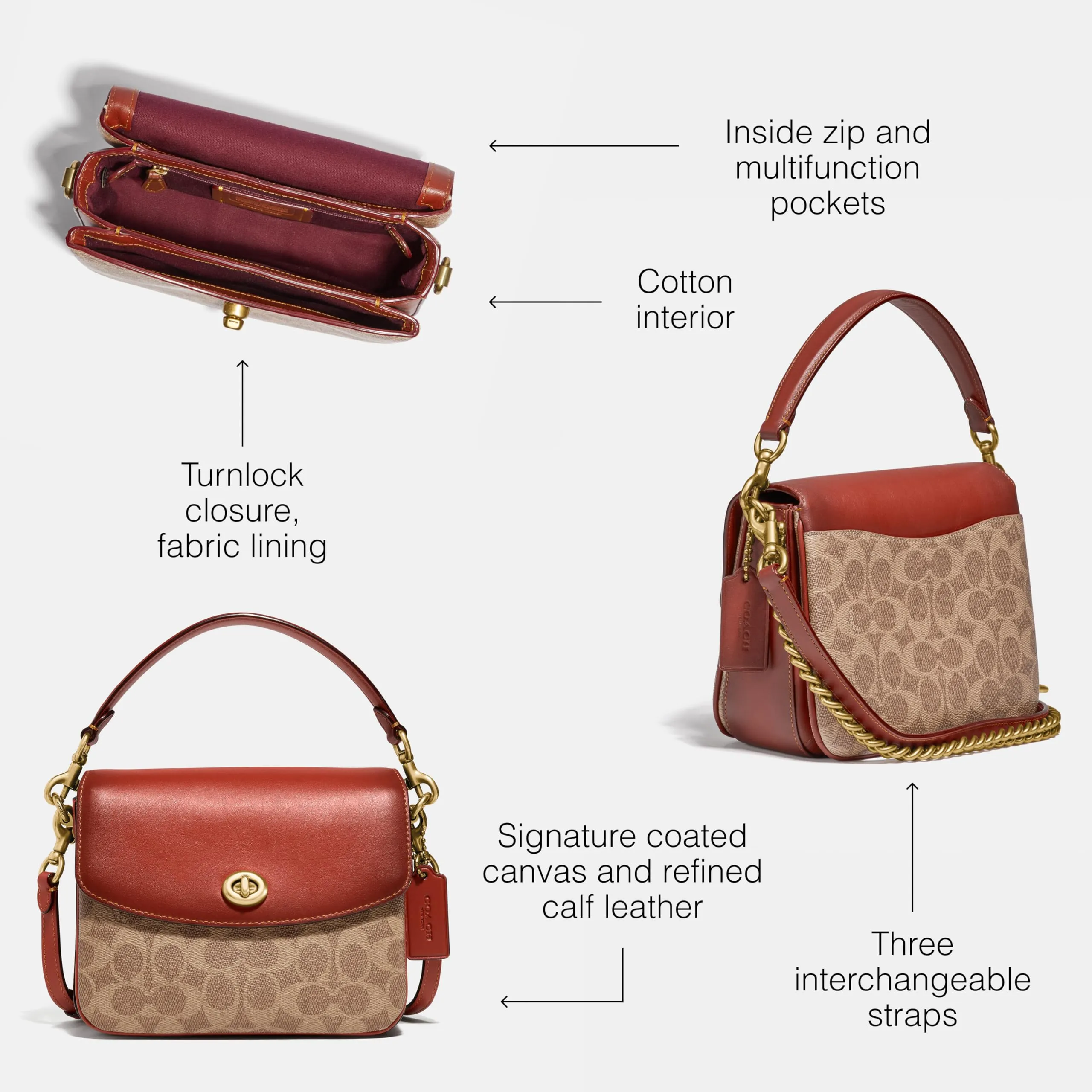 Embrace Timeless Elegance with the COACH Cassie Crossbody 19 in Tan Rust