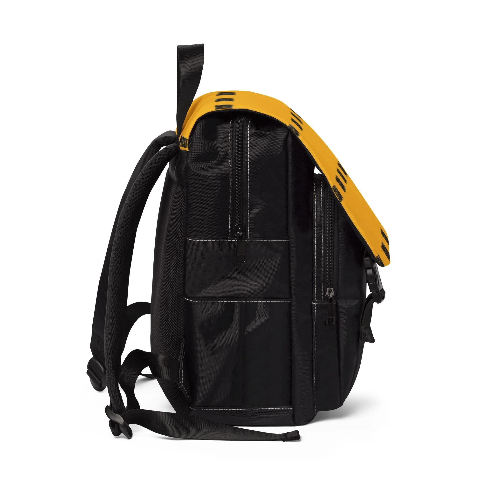 ESEM (Black Logo) -  Yellow Unisex Casual Shoulder Backpack