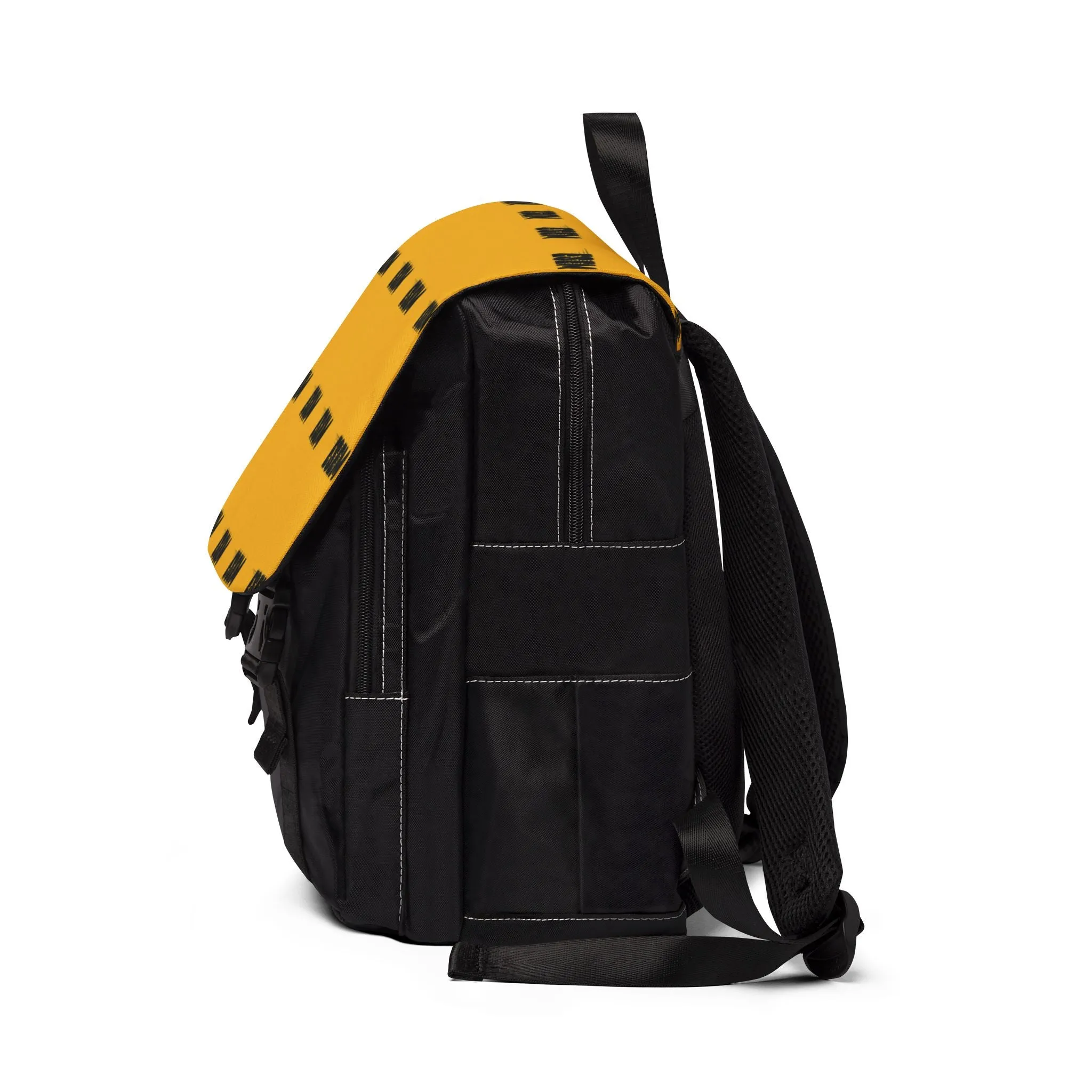 ESEM (Black Logo) -  Yellow Unisex Casual Shoulder Backpack