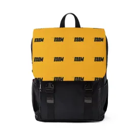 ESEM (Black Logo) -  Yellow Unisex Casual Shoulder Backpack