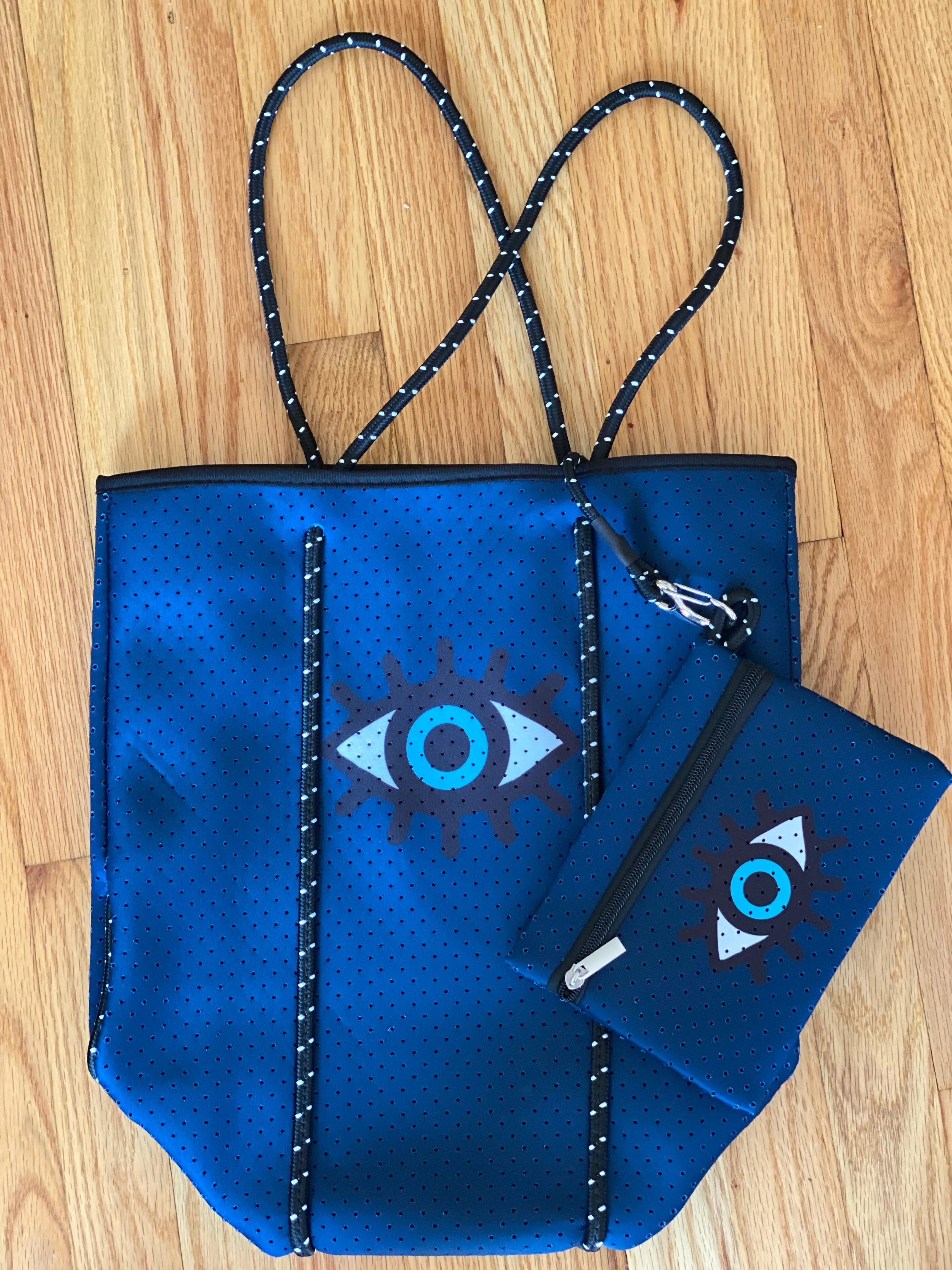 Eye of Artists Super Roomy Neoprene Tote Bag and Pouch Set