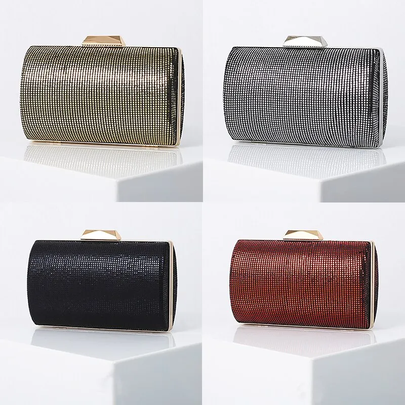 Fashion Sequin Clutch Purse Rainbow Color Women's Evening Bag Elegant Handbag Party Purse High Quality Shoulder Bag ZD1864