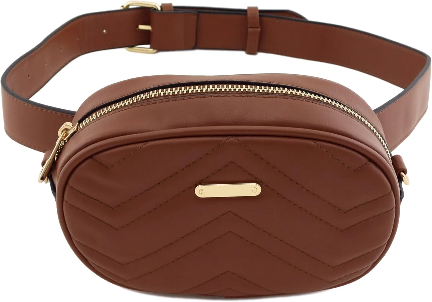 FashionPuzzle Quilted Small Versatile Purse Fanny Pack Waist Bag Crossbody