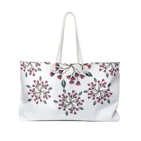 Flower Power Oversized Polyester Weekender Bag