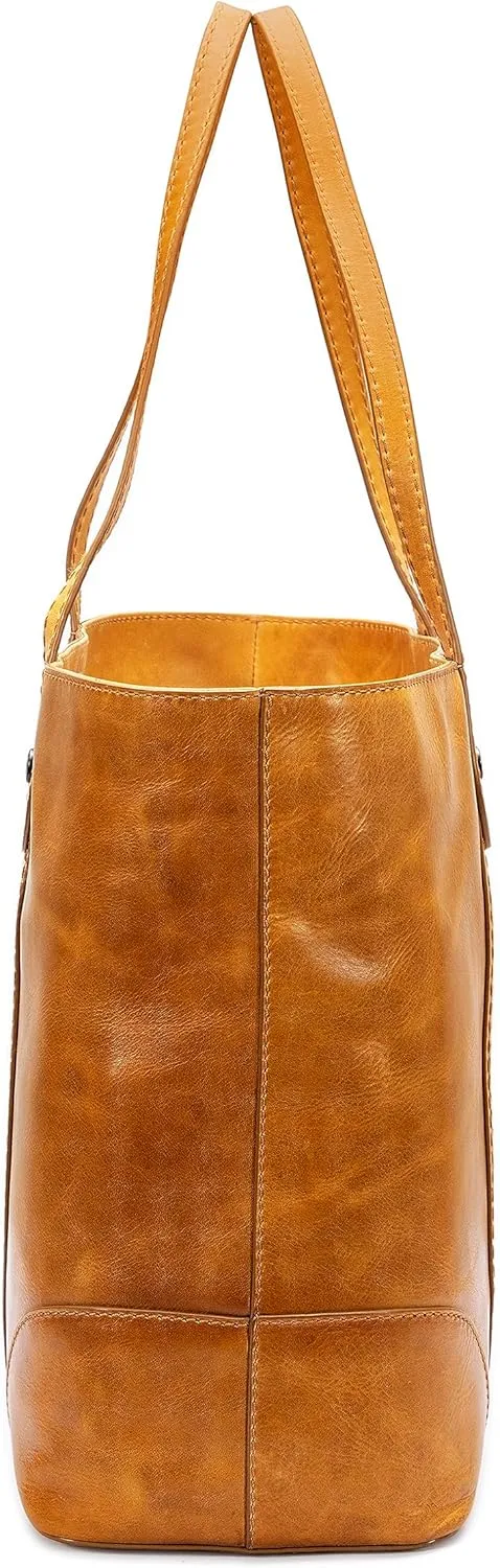 Frye Women's Melissa Shopper Tote Bag, Stylist Large Handbag with Adjustable Strap & Pockets