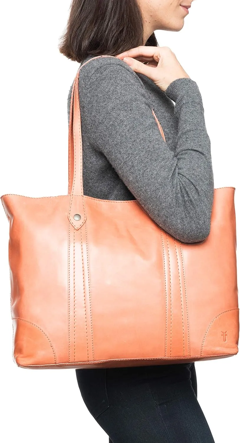 Frye Women's Melissa Shopper Tote Bag, Stylist Large Handbag with Adjustable Strap & Pockets