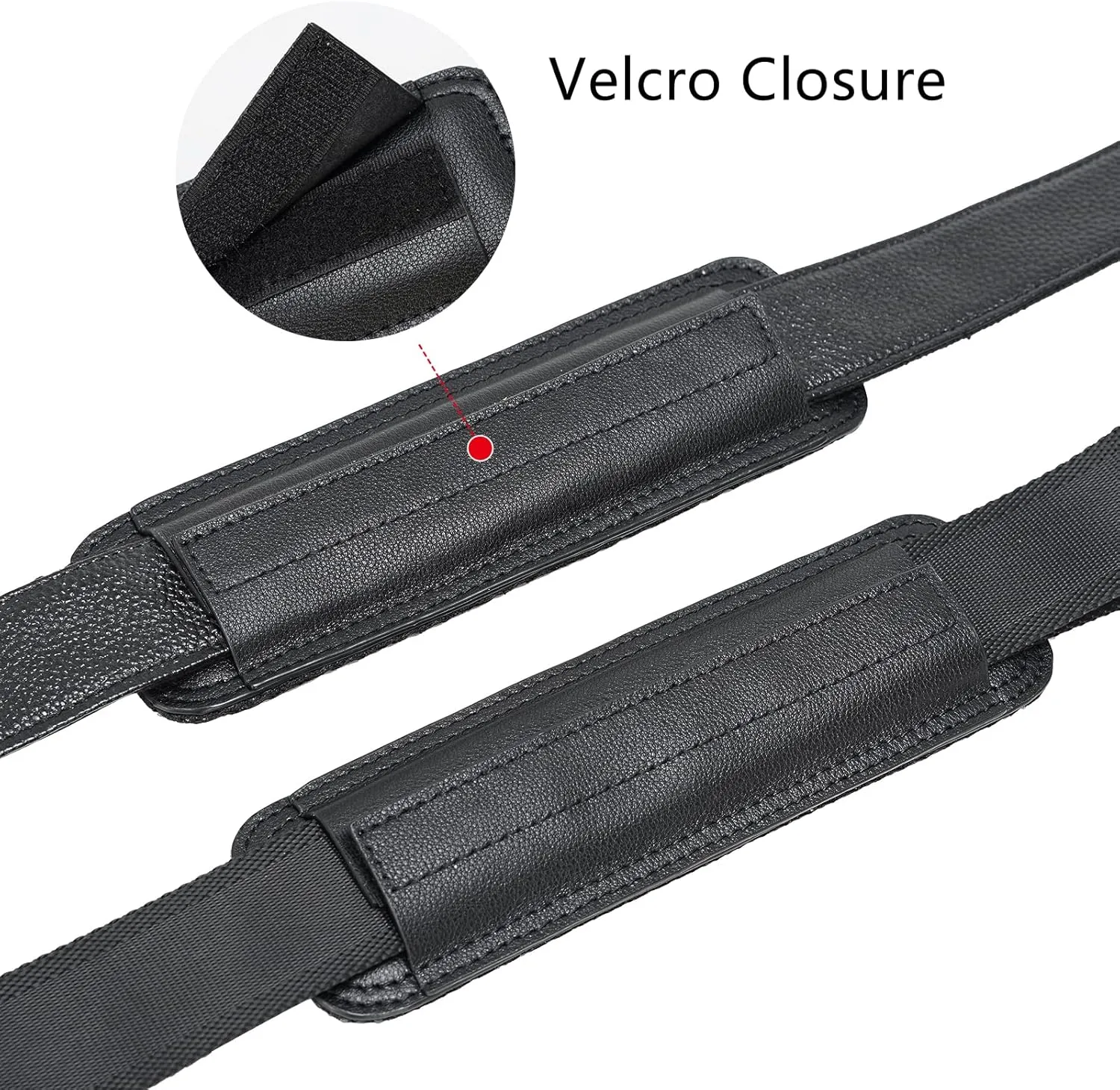 Full Grain Leather Shoulder Strap - Replacement Bag Straps for Laptop Briefcase, Messenger, Duffel, Crossbody, Travel Bags