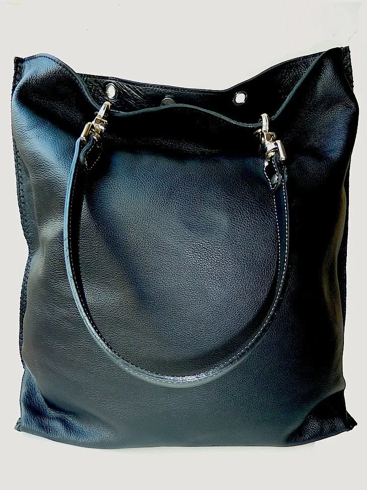 Gajumbo Tote Bag Napa Leather Black