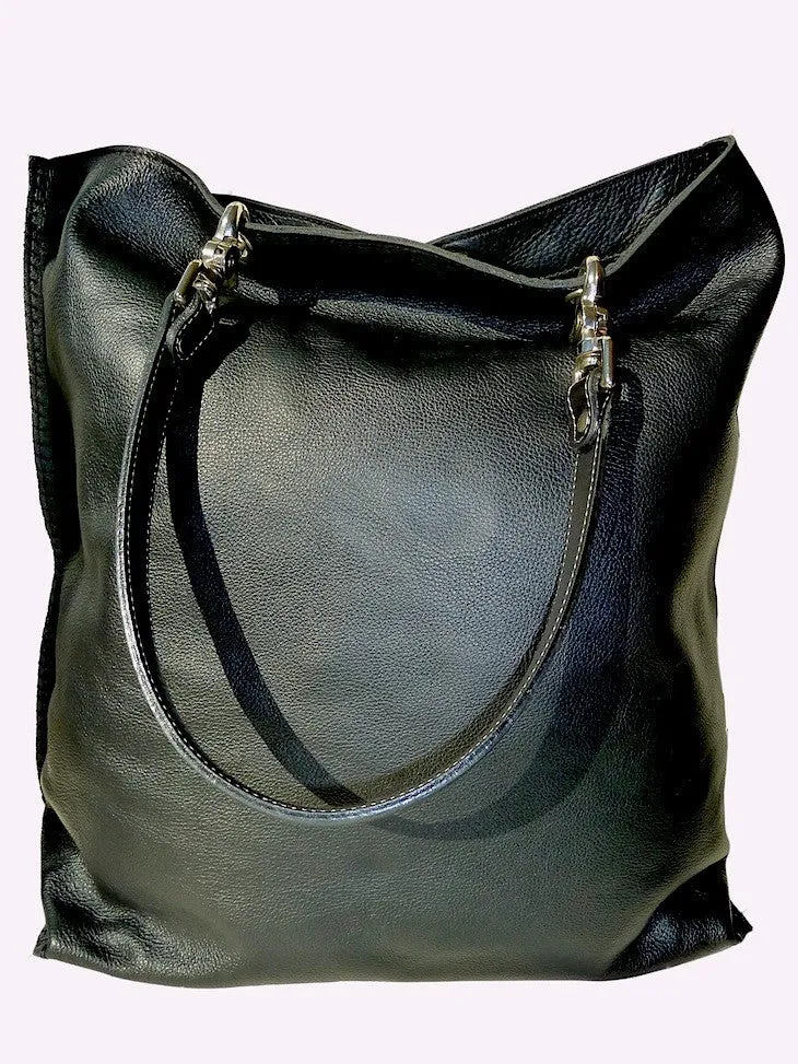 Gajumbo Tote Bag Napa Leather Black
