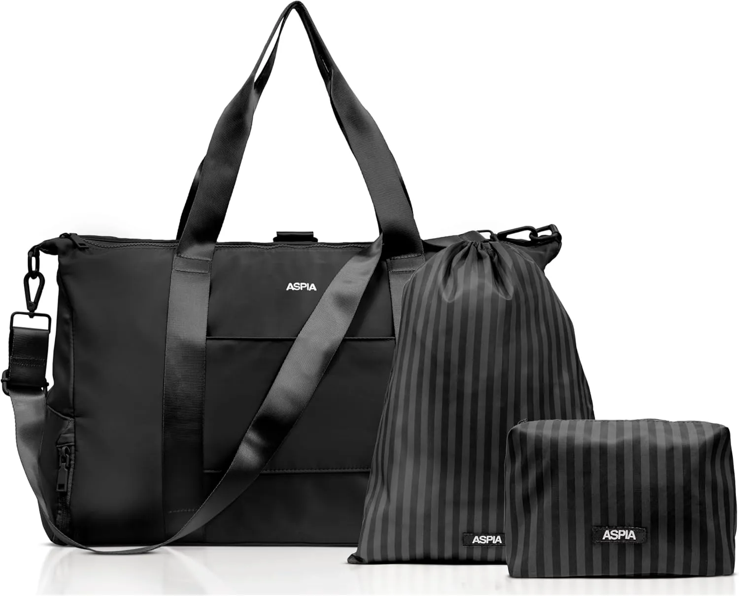 Gym Bag for Women - 3-in-1 Duffle with Laptop & Yoga Mat Space, Personal Item Travel Bag with Shoe Compartment, Luggage Sleeve & Toiletries Pouch, Stylish Weekender & Carry On
