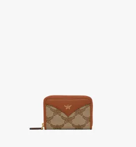 Himmel Zip-around Wallet In Lauretos Jacquard
