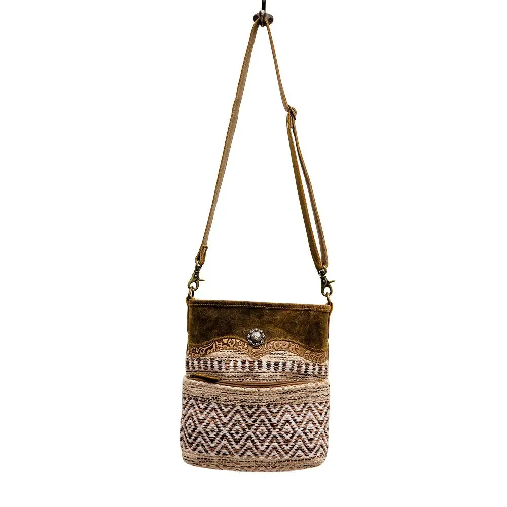 Hispad Tweed Western Tote Shoulder Bag
