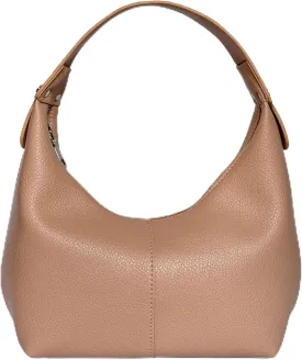 Hobo Women's PU Leather Shoulder Tote Clutch Crescent Slouchy Bag with Zipper Closure and Top Handle