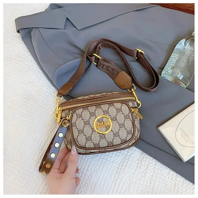 Hot Selling Women's Bags Women's Bags 2024 New Hot Selling Women's Chest Bags, Crossbody Bags, Versatile Wide Shoulder Straps, Women's Bags Trend