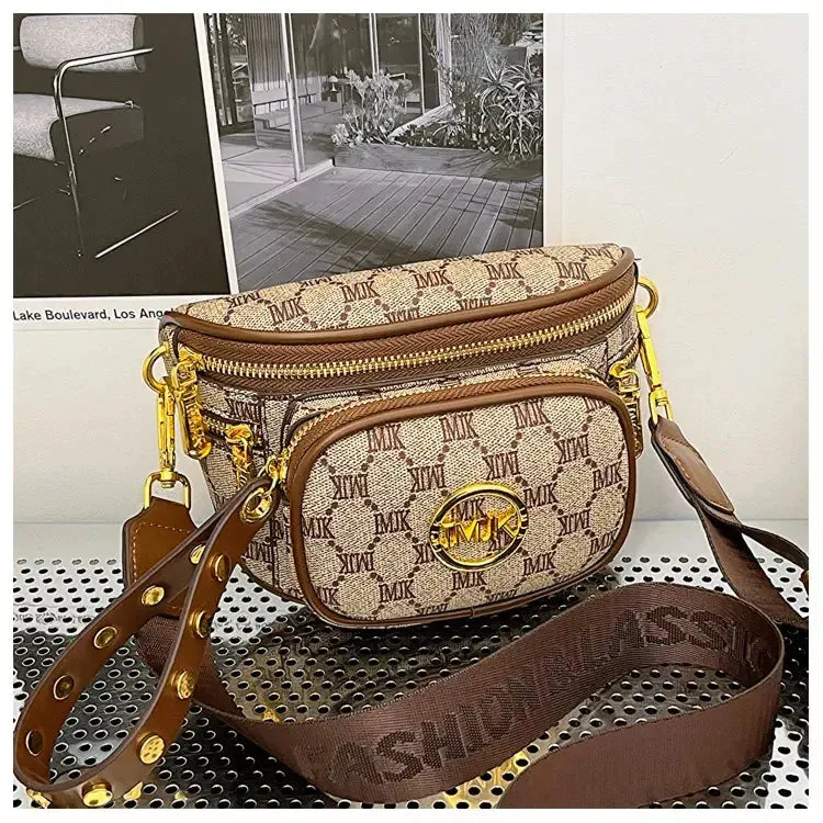 Hot Selling Women's Bags Women's Bags 2024 New Hot Selling Women's Chest Bags, Crossbody Bags, Versatile Wide Shoulder Straps, Women's Bags Trend