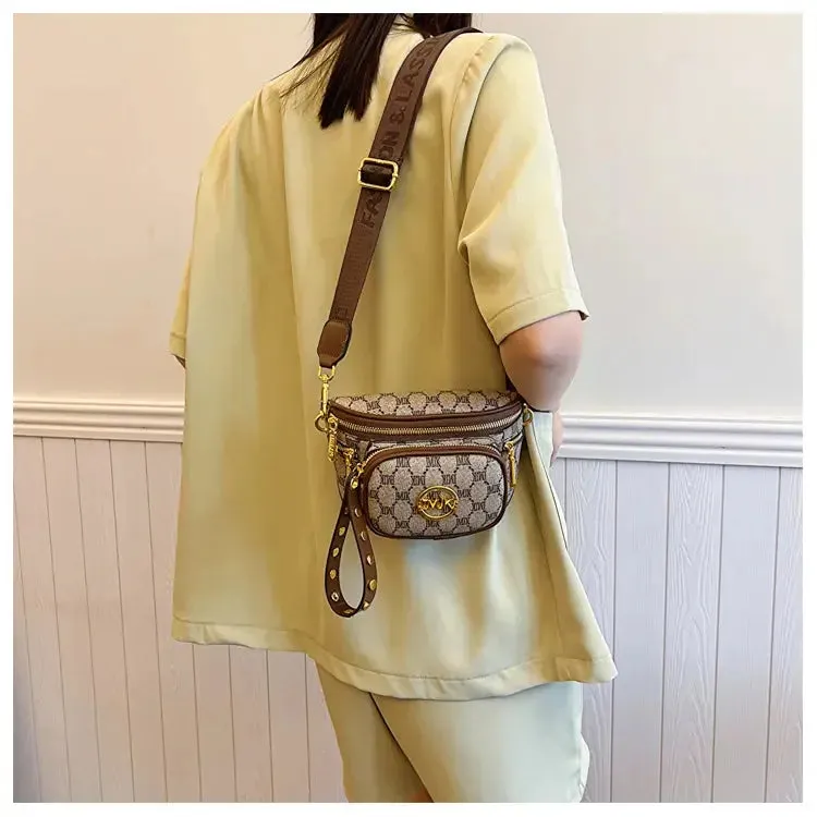 Hot Selling Women's Bags Women's Bags 2024 New Hot Selling Women's Chest Bags, Crossbody Bags, Versatile Wide Shoulder Straps, Women's Bags Trend