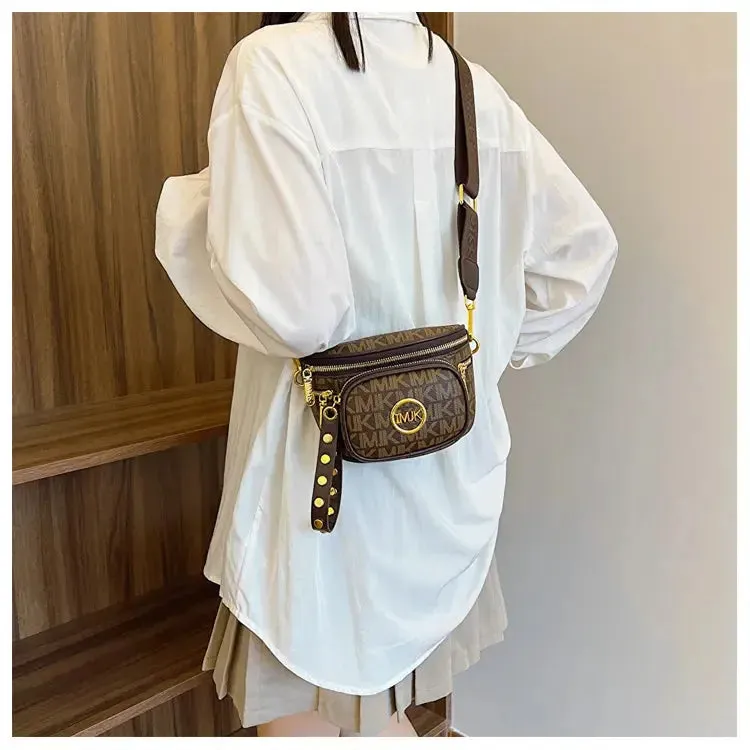 Hot Selling Women's Bags Women's Bags 2024 New Hot Selling Women's Chest Bags, Crossbody Bags, Versatile Wide Shoulder Straps, Women's Bags Trend