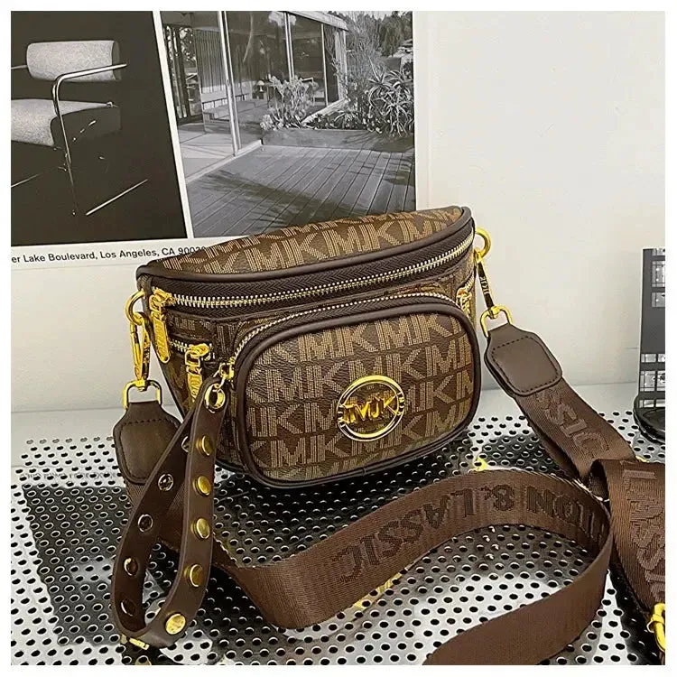 Hot Selling Women's Bags Women's Bags 2024 New Hot Selling Women's Chest Bags, Crossbody Bags, Versatile Wide Shoulder Straps, Women's Bags Trend