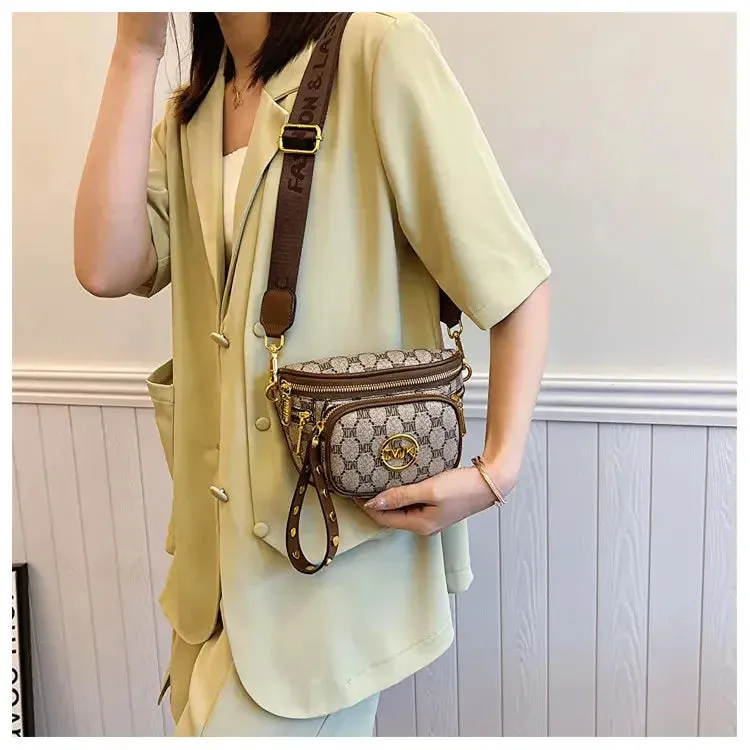 Hot Selling Women's Bags Women's Bags 2024 New Hot Selling Women's Chest Bags, Crossbody Bags, Versatile Wide Shoulder Straps, Women's Bags Trend