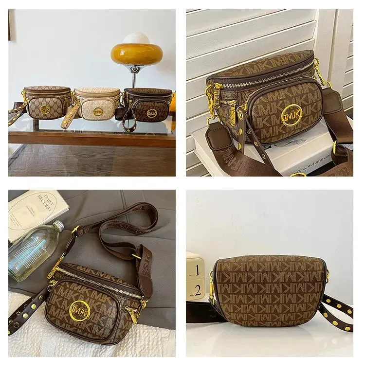 Hot Selling Women's Bags Women's Bags 2024 New Hot Selling Women's Chest Bags, Crossbody Bags, Versatile Wide Shoulder Straps, Women's Bags Trend