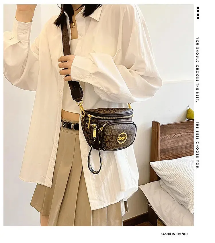 Hot Selling Women's Bags Women's Bags 2024 New Hot Selling Women's Chest Bags, Crossbody Bags, Versatile Wide Shoulder Straps, Women's Bags Trend