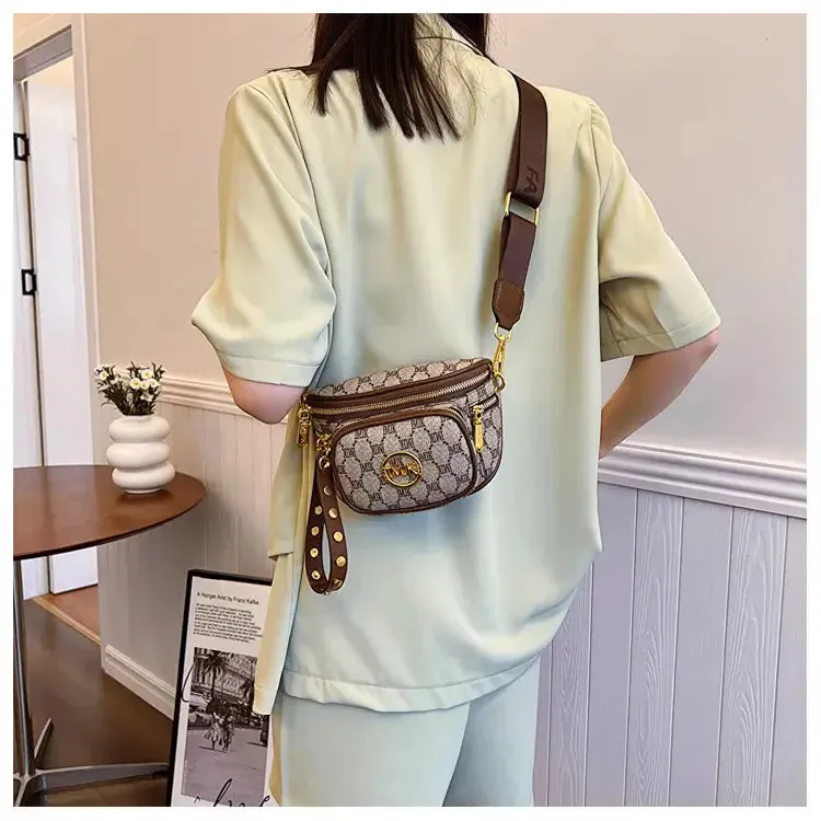 Hot Selling Women's Bags Women's Bags 2024 New Hot Selling Women's Chest Bags, Crossbody Bags, Versatile Wide Shoulder Straps, Women's Bags Trend