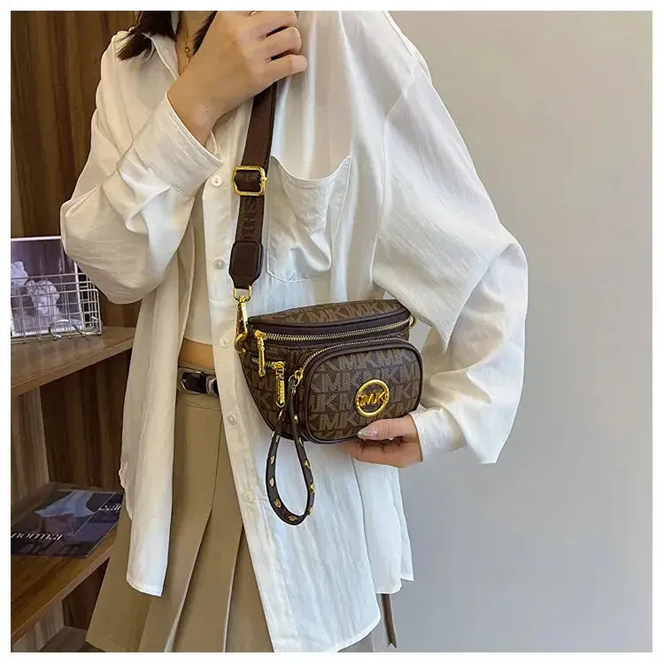 Hot Selling Women's Bags Women's Bags 2024 New Hot Selling Women's Chest Bags, Crossbody Bags, Versatile Wide Shoulder Straps, Women's Bags Trend