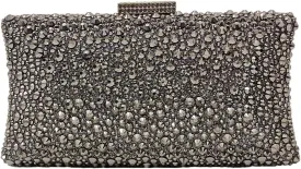HUANG ZHUANG Sparkly Elegant Crystal Clutch Solid Rhinestone Handbags For Women Party Purse Bridal Prom Bag