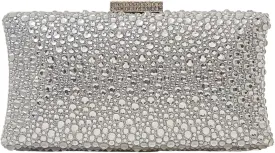 HUANG ZHUANG Sparkly Elegant Crystal Clutch Solid Rhinestone Handbags For Women Party Purse Bridal Prom Bag