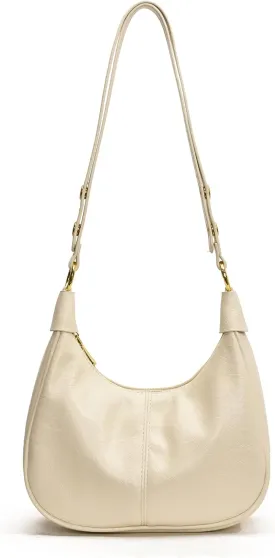 JYG Small Hobo Bags for Women Retro Crescent Shoulder Purse Fall Soft Crossbody Handbag 2025