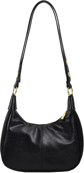 JYG Small Hobo Bags for Women Retro Crescent Shoulder Purse Fall Soft Crossbody Handbag 2025