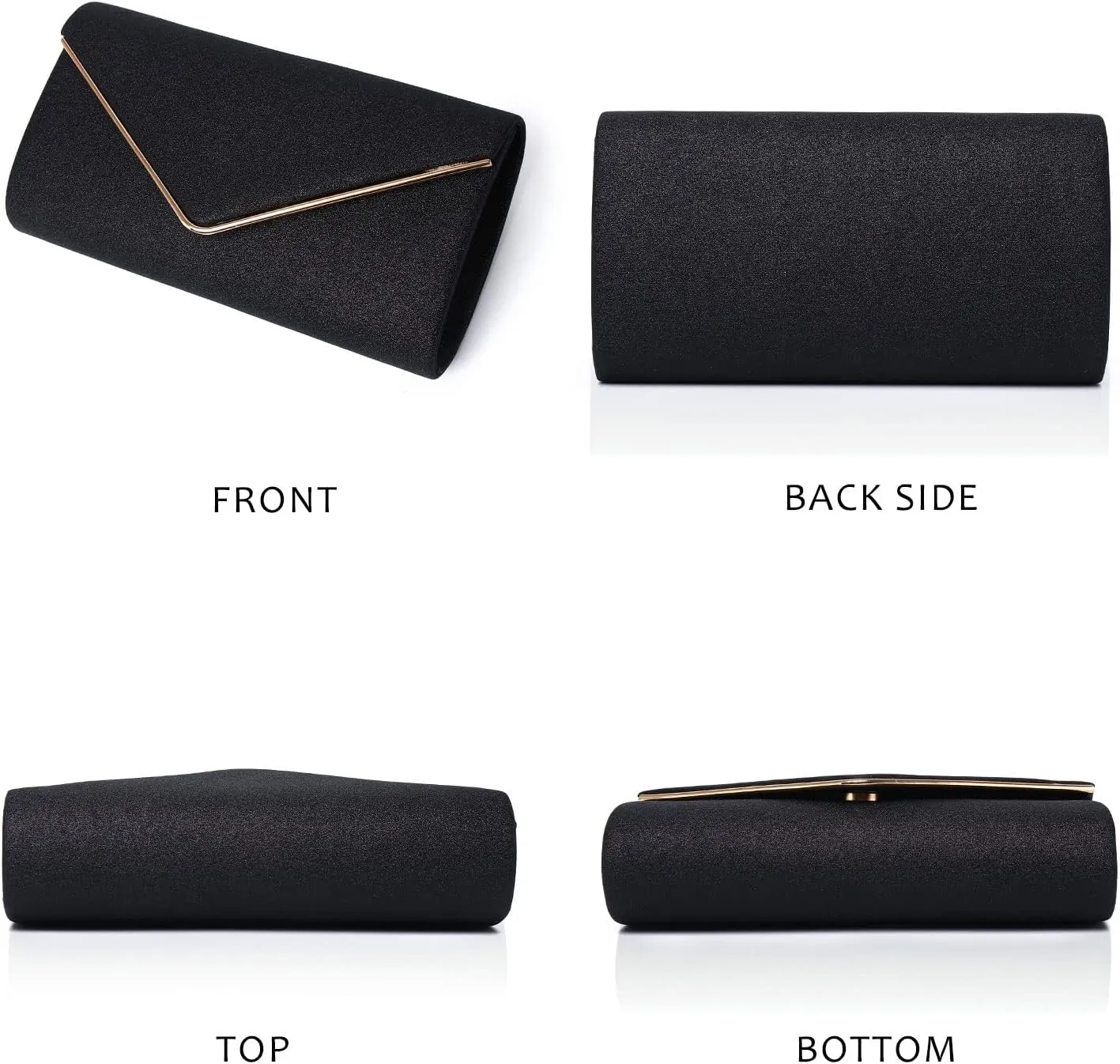 Labair Shining Envelope Clutch Purses for Women Evening Purses and Clutches For Wedding Party.