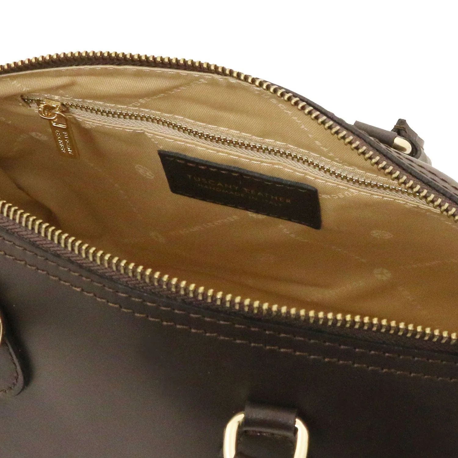 Layla - Leather small duffle handbag | TL142399